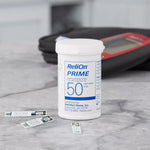 ReliOn Prime Blood Glucose Test Strips, 100 Count - Affordable OTC