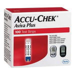 Accu-Chek Aviva Plus 100 Test Strips – Sealed Strips, Dinged Box