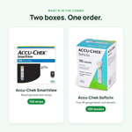 What's inside: SmartView 100 test strips plus Accu-Chek Softclix 100 lancets
