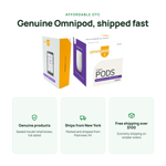 Genuine Omnipod supplies, sealed retail boxes, ships from Plainview NY