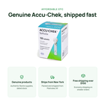 Genuine Accu-Chek supplies, ships from Plainview NY, free shipping over $100