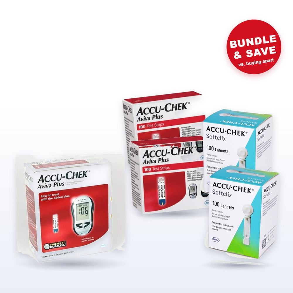 Accu-Chek Aviva Starter Kit – 200 Test Strips + 200 SoftClix Lancets