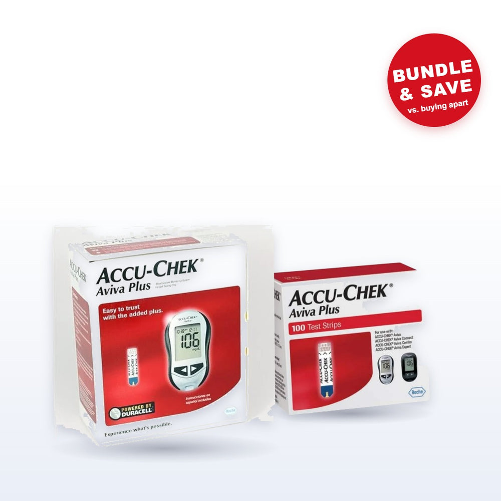 Accu-Chek Aviva Starter Kit – Meter + 100 Aviva Plus Test Strips