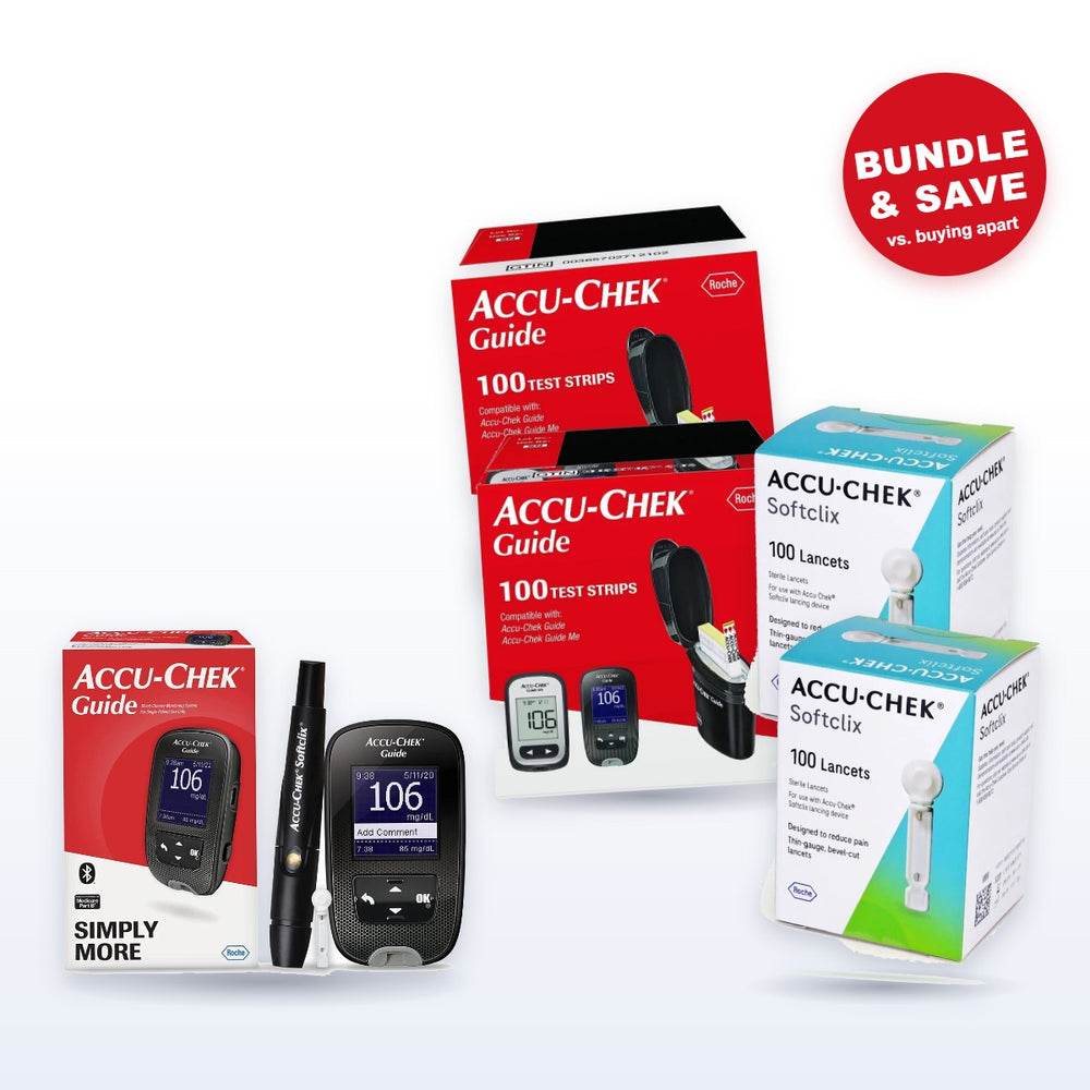 Accu-Chek Guide Starter Kit – 200 Test Strips + 200 SoftClix Lancets