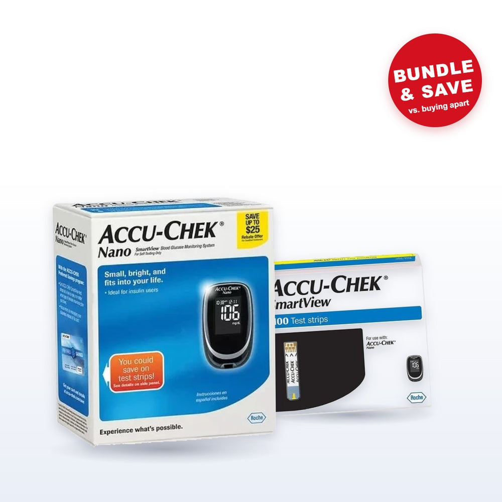 Accu-Chek Nano Starter Kit – Meter + 100 SmartView Test Strips