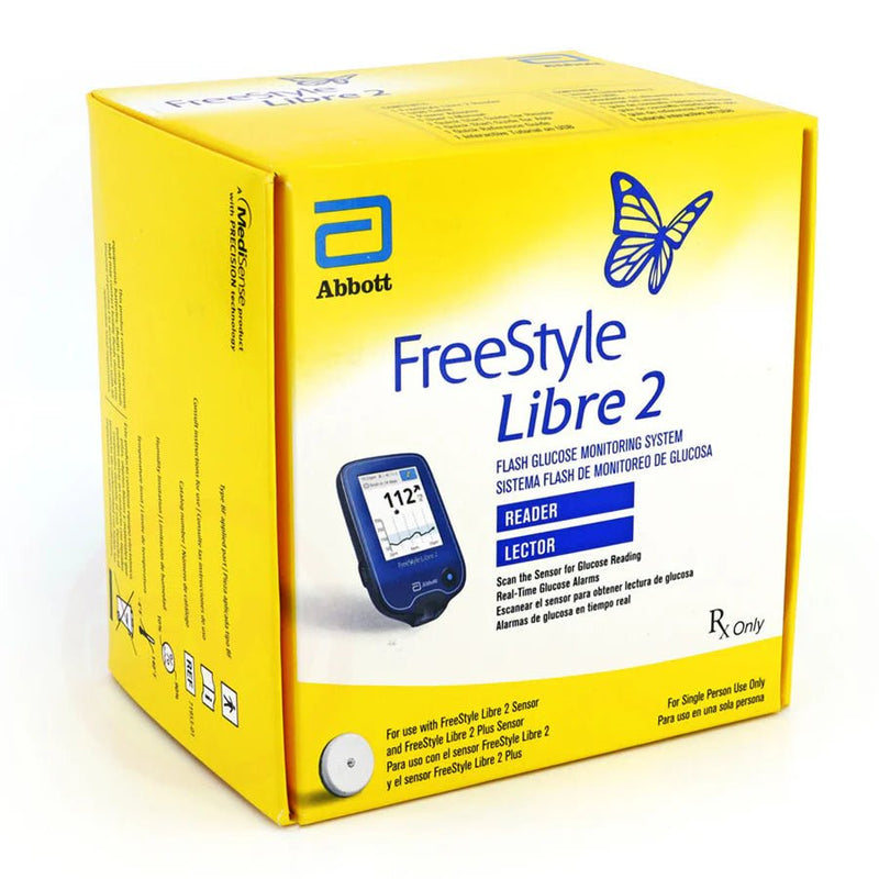 Freestyle Libre 2 Starter Pack – Reader + 2 Sensors | Factory - Sealed CGM Kit - Affordable OTC
