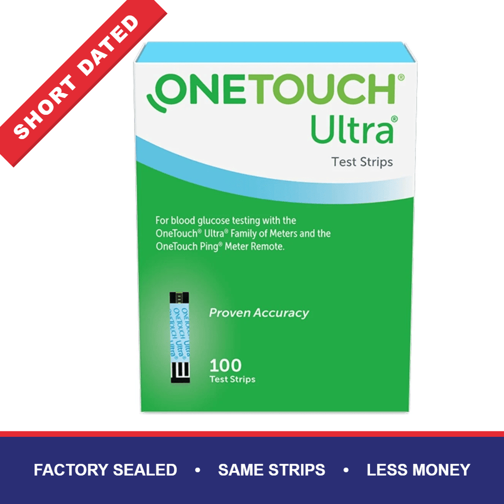 OneTouch Ultra 100ct Test Strips - Short Dated - Affordable OTC