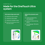 OneTouch Ultra and Delica Plus 30G Lancet Combo (100 Strips, 100 Lancets) - Affordable OTC