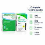 OneTouch Ultra and Delica Plus 30G Lancet Combo (100 Strips, 100 Lancets) - Affordable OTC