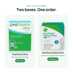 OneTouch Ultra and Delica Plus 33G Lancet Combo (100 Strips, 100 Lancets) - Affordable OTC