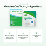 OneTouch Ultra and Delica Plus 33G Lancet Combo (100 Strips, 100 Lancets) - Affordable OTC