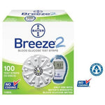 Bayer Ascensia Breeze2 Test Strips 100 Count - Affordable OTC