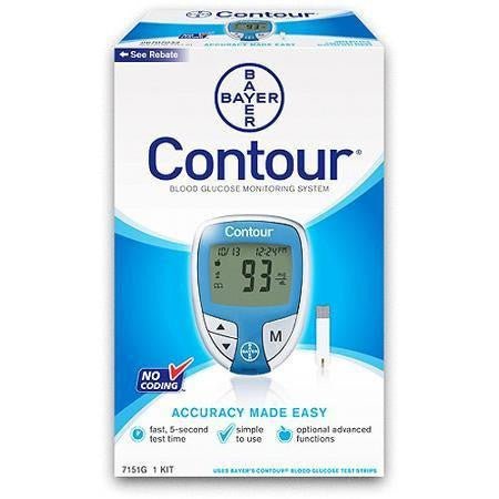 Bayer Ascensia Contour Glucose Meter - Affordable OTC