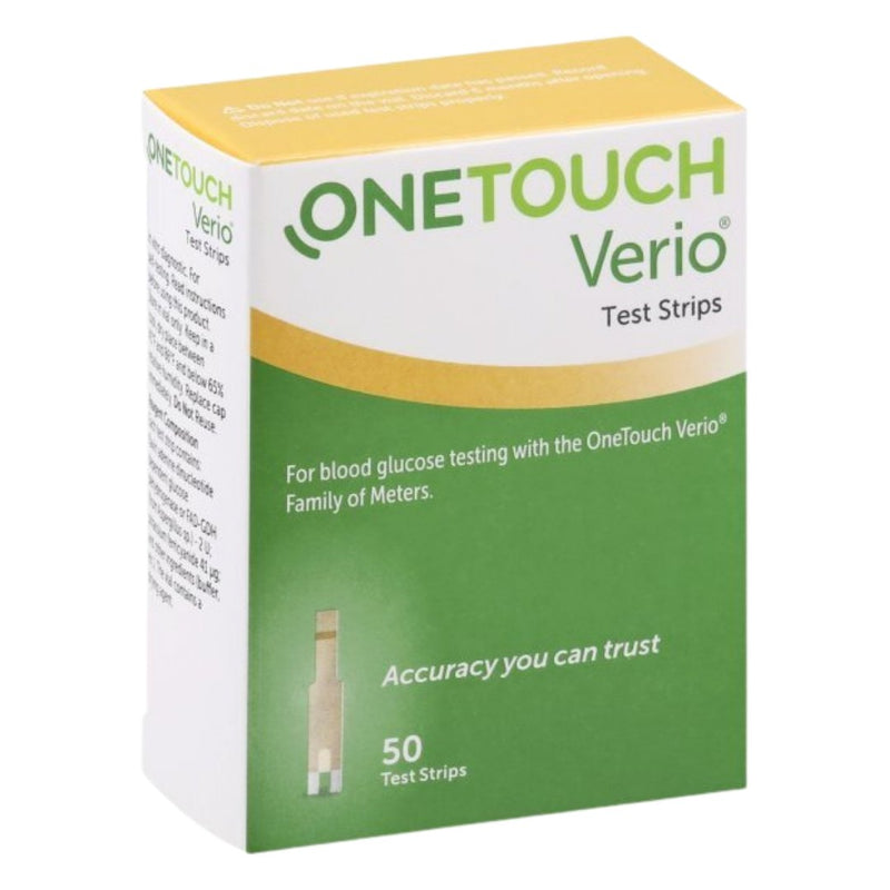 One Touch Verio 50 Test Strips - Retail Box - Affordable OTC