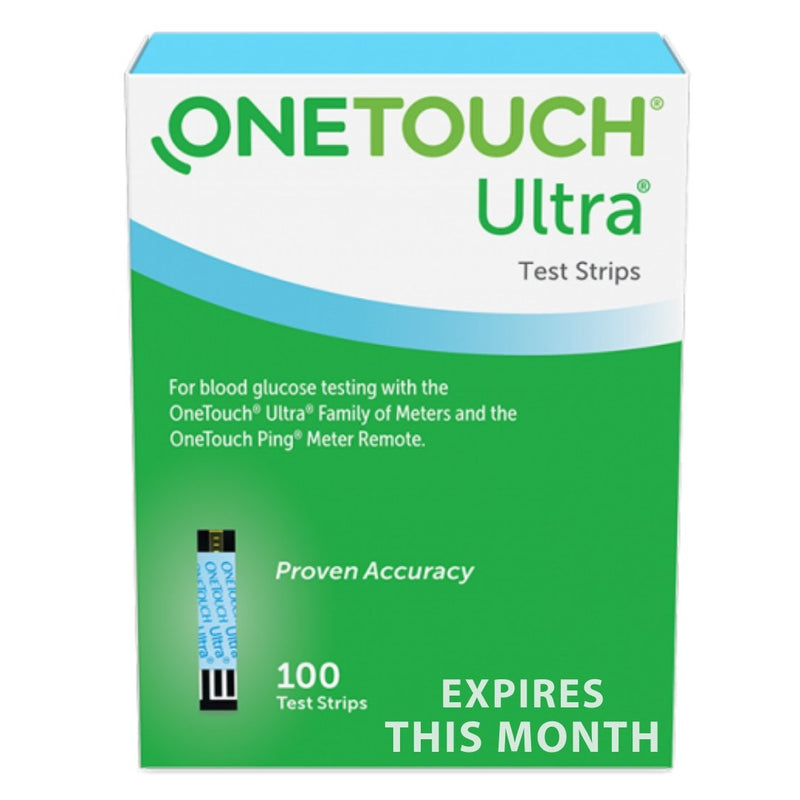 OneTouch Ultra Blue 100 Test Strips - Short Dated - This Month - Affordable OTC