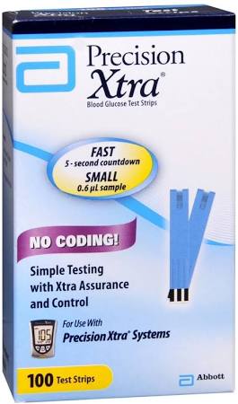 Precision Xtra Blood Glucose Test Strips 100 ct – Affordable OTC